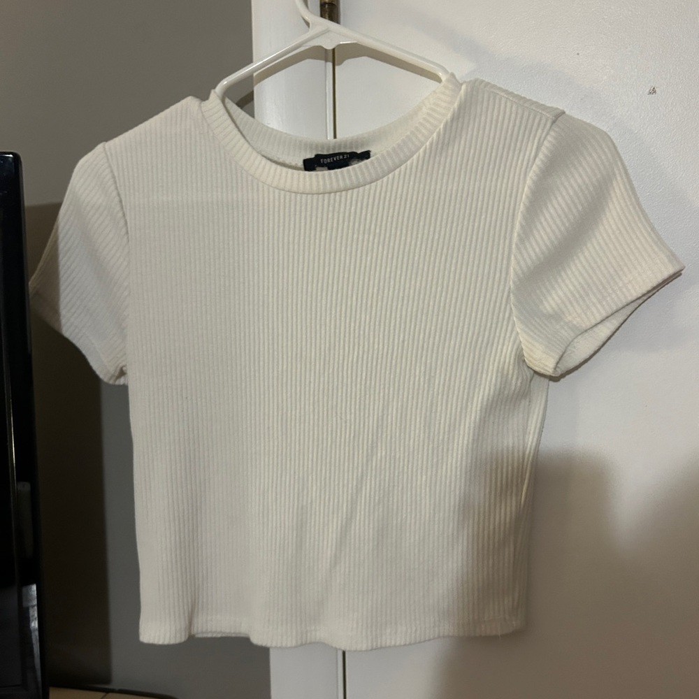 forget 21 white tee